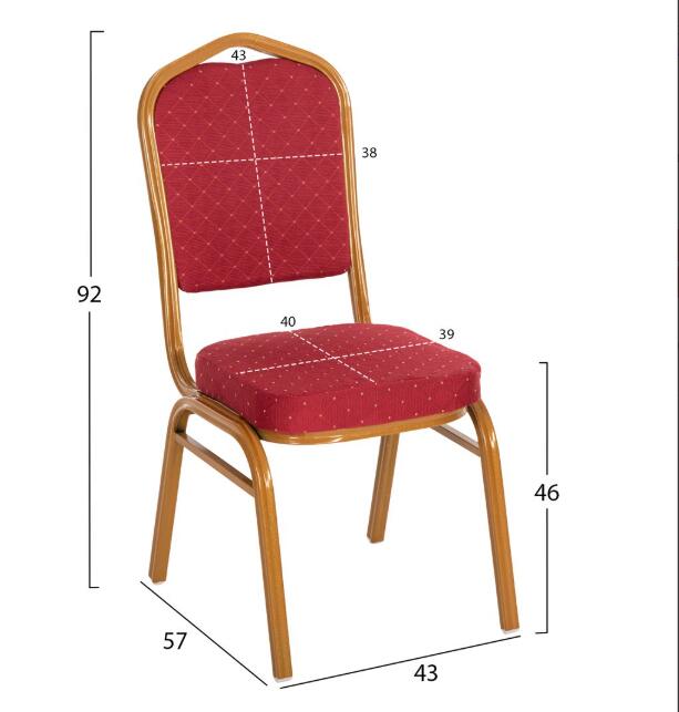 015.Metal Banquet Chair