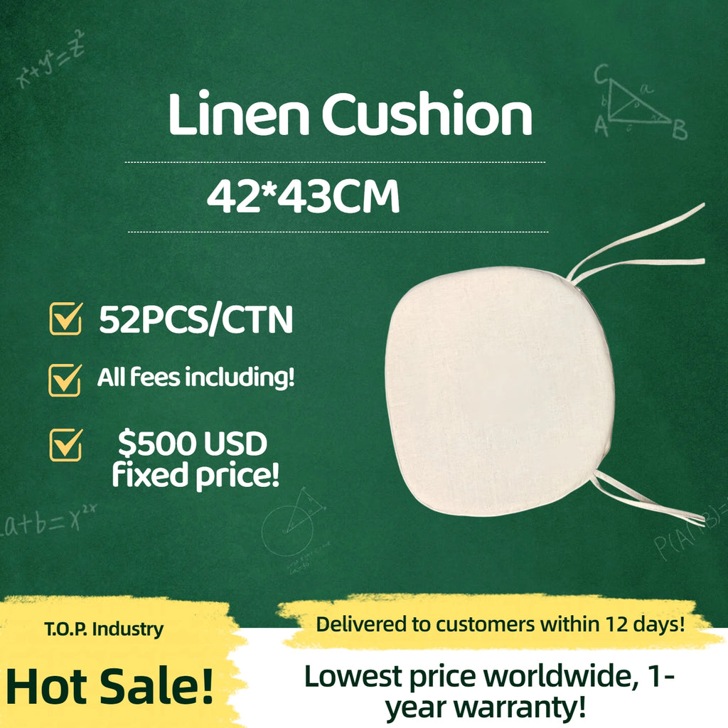 003.Linen Seat Cushion
