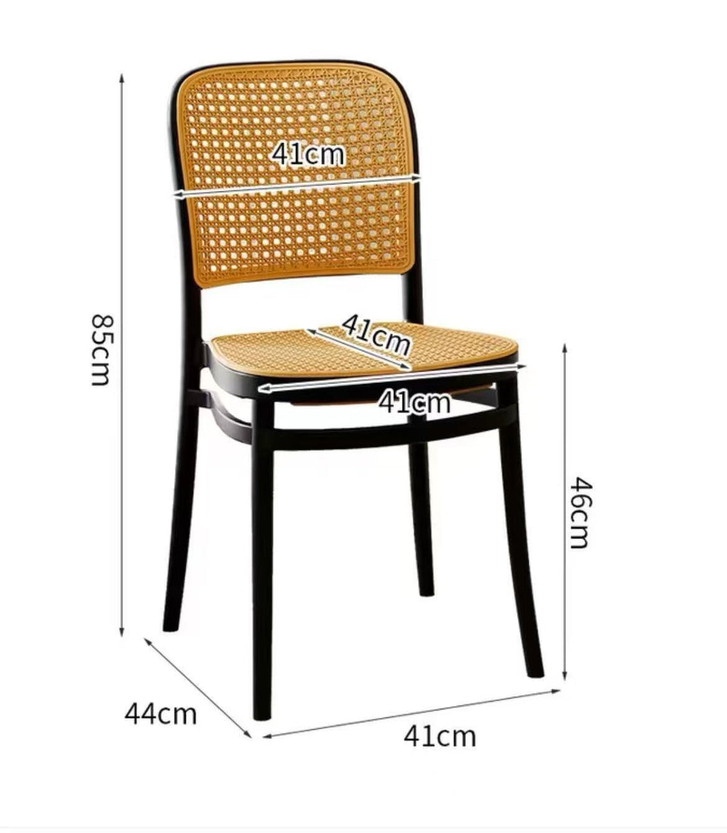 026.Wicker-Style Plastic Chair