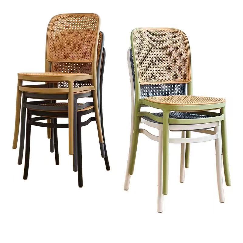 026.Wicker-Style Plastic Chair