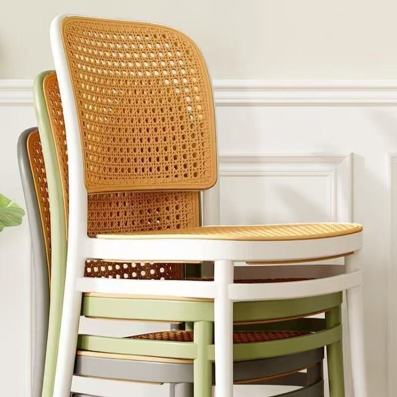 026.Wicker-Style Plastic Chair