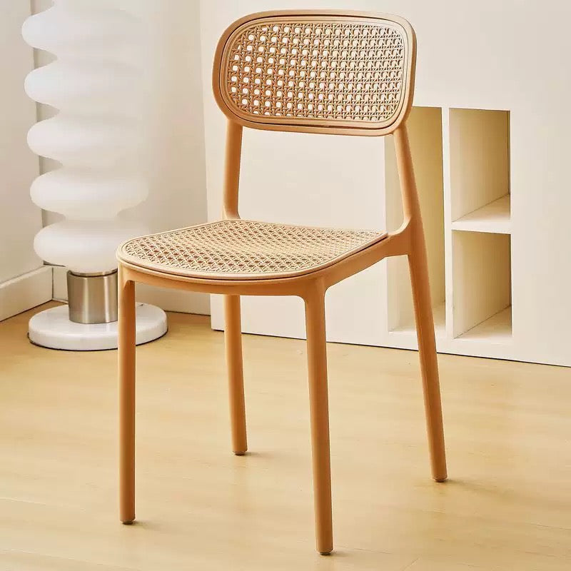 026.Wicker-Style Plastic Chair