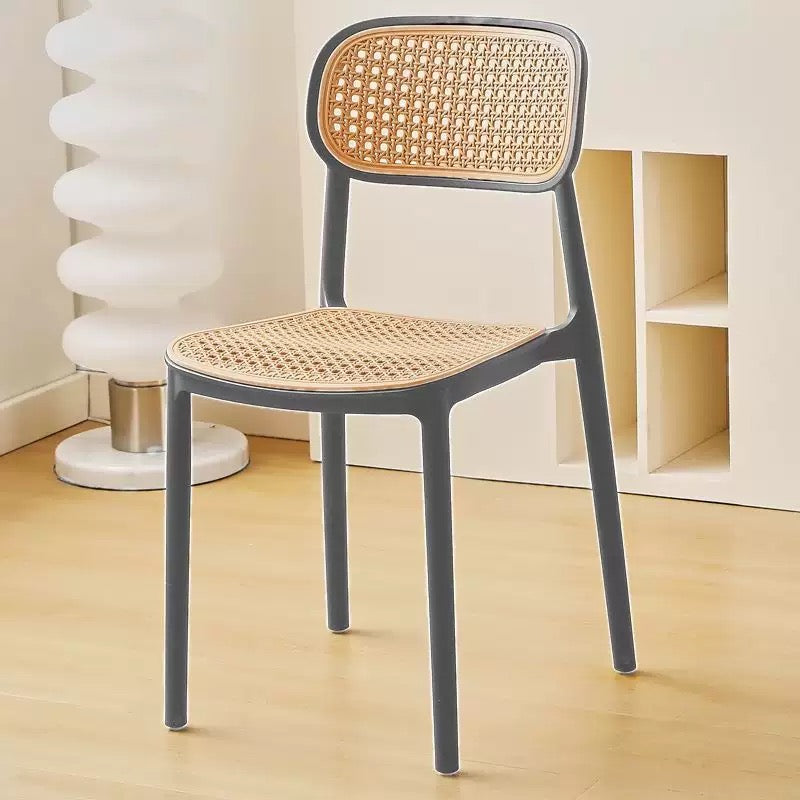 026.Wicker-Style Plastic Chair