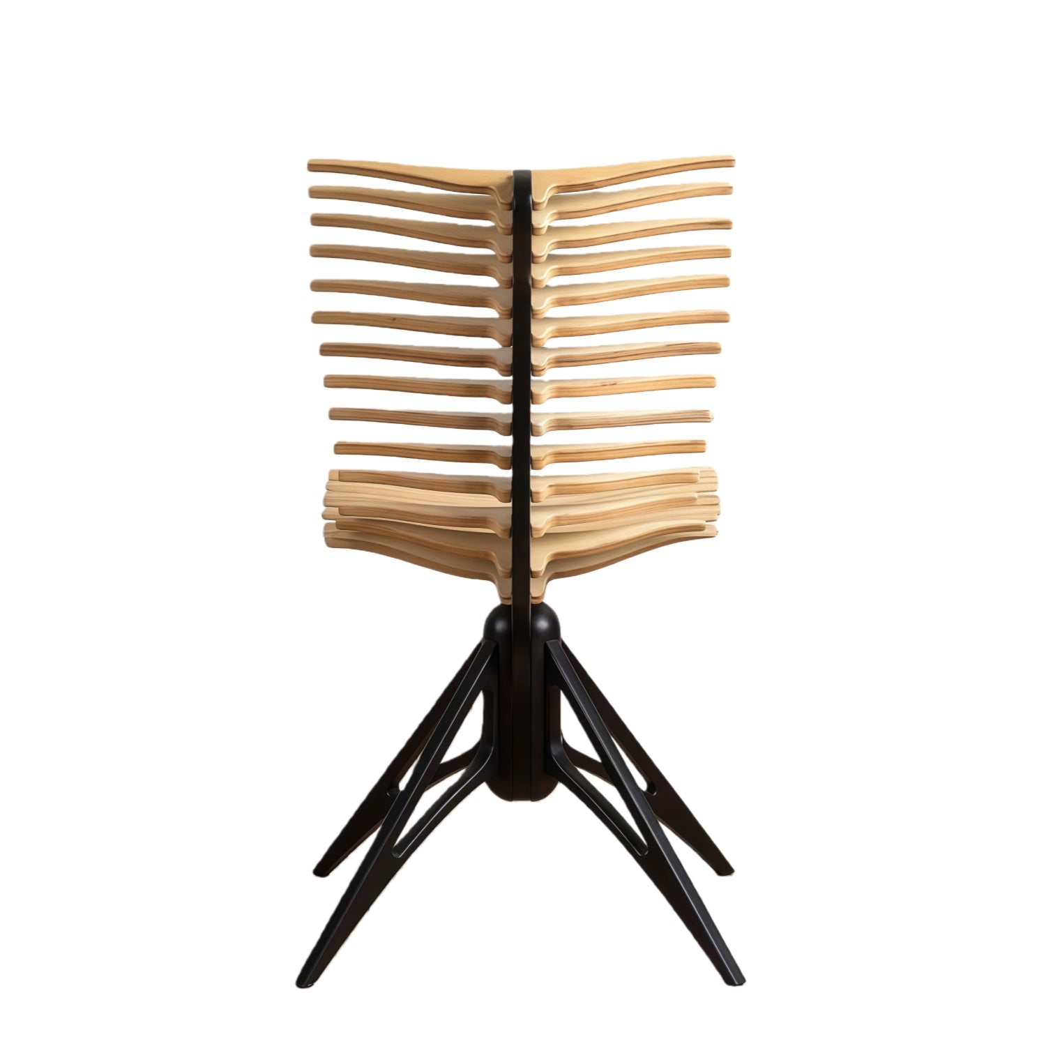 008.Skeleton Chair - Fishbone Chair Wood